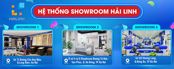 Địa chỉ hệ thống showroom Hải Linh